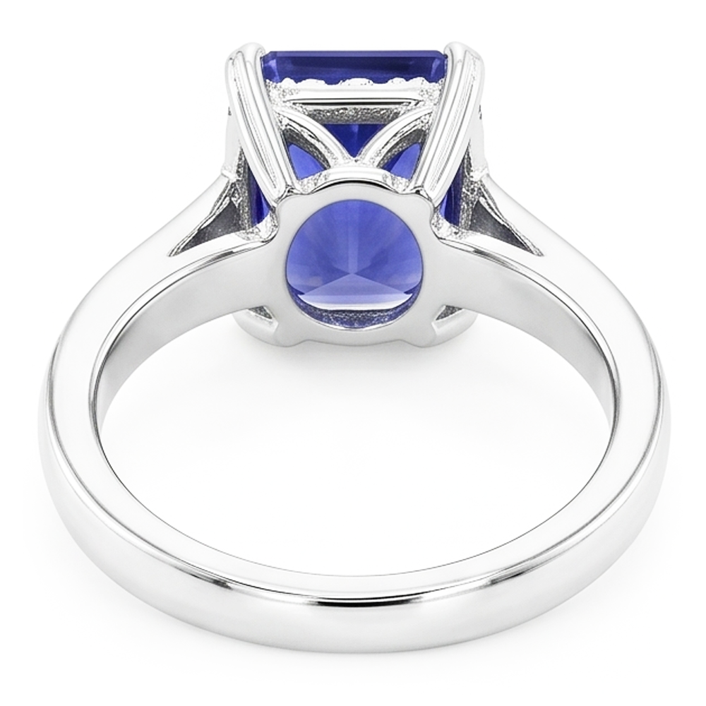Natural Sapphire Ring 2ct - White Gold 14K