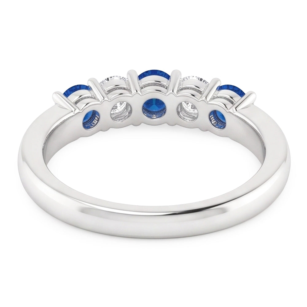 Natural Sapphire Ring 2ct - White Gold 14K