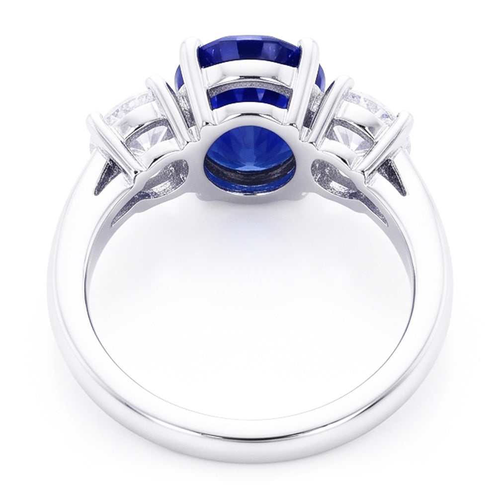 Natural Sapphire Ring 2ct - White Gold 14K