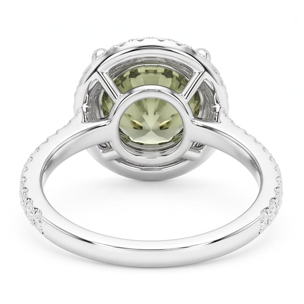 Natural Sapphire Ring 2ct - White Gold 14K