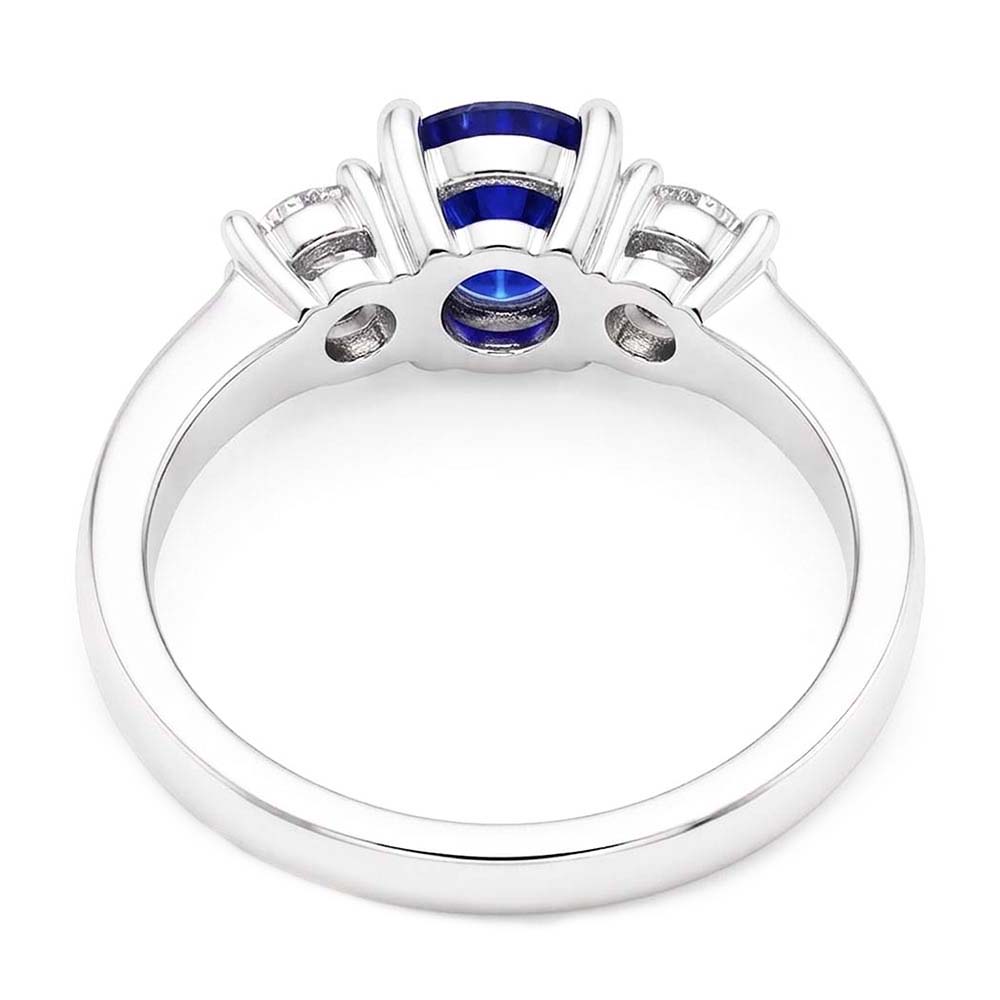 Natural Sapphire Ring 2ct - White Gold 14K
