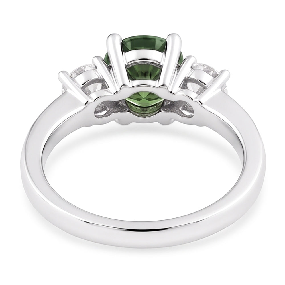 Natural Sapphire Ring 2ct - White Gold 14K