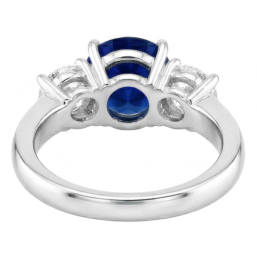 Natural Sapphire Ring 2ct - White Gold 14K