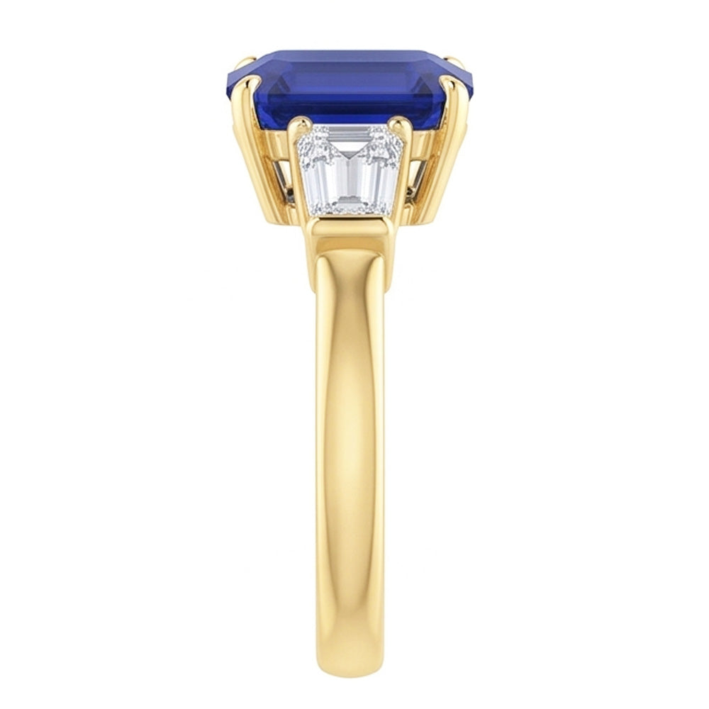 Natural Sapphire Ring 2ct - Yellow Gold 14K