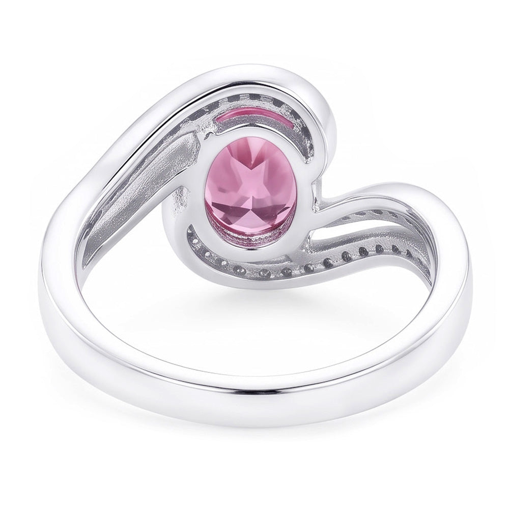 Natural Sapphire Ring 3.50ct - White Gold 14K