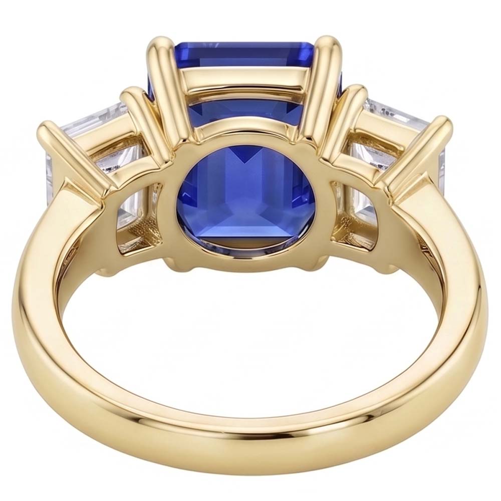 Natural Sapphire Ring 3.50ct - Yellow Gold 14K
