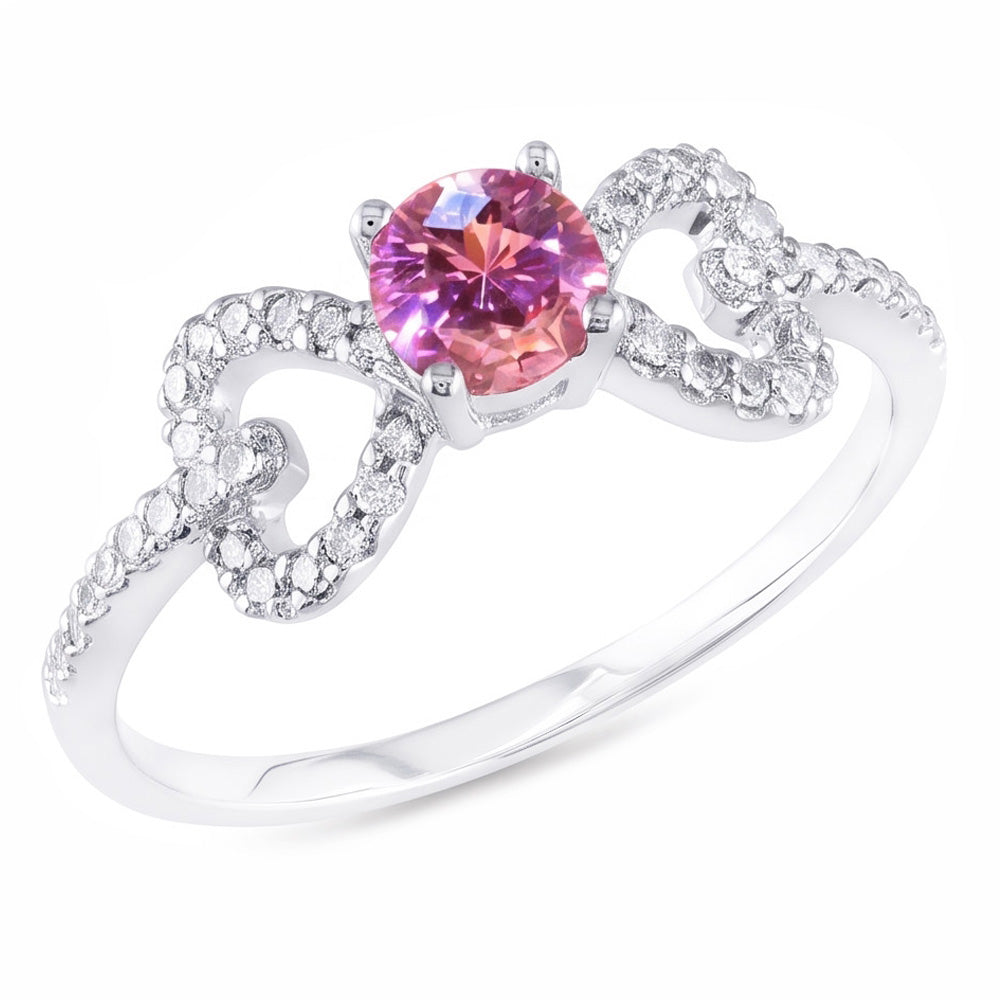 Natural Sapphire Ring 3ct - White Gold 14K