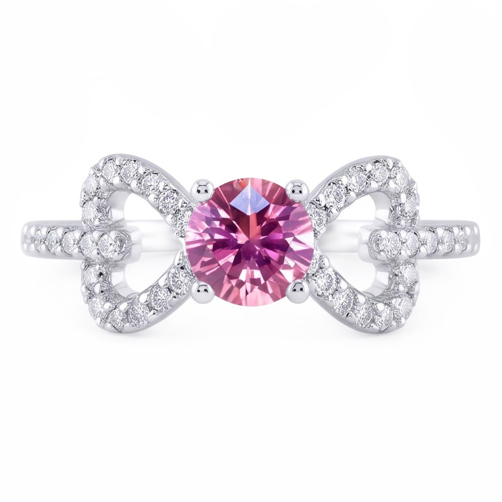 Natural Sapphire Ring 3ct - White Gold 14K