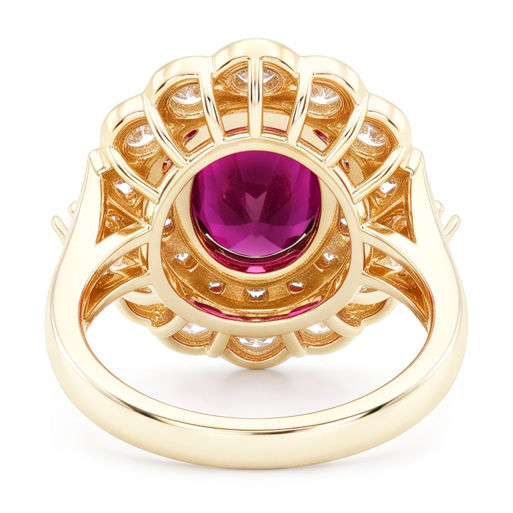 Natural Tourmaline Ring 6ct - Yellow Gold 14K
