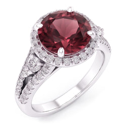 Natural Tourmaline Ring 7.25ct - White Gold 14K