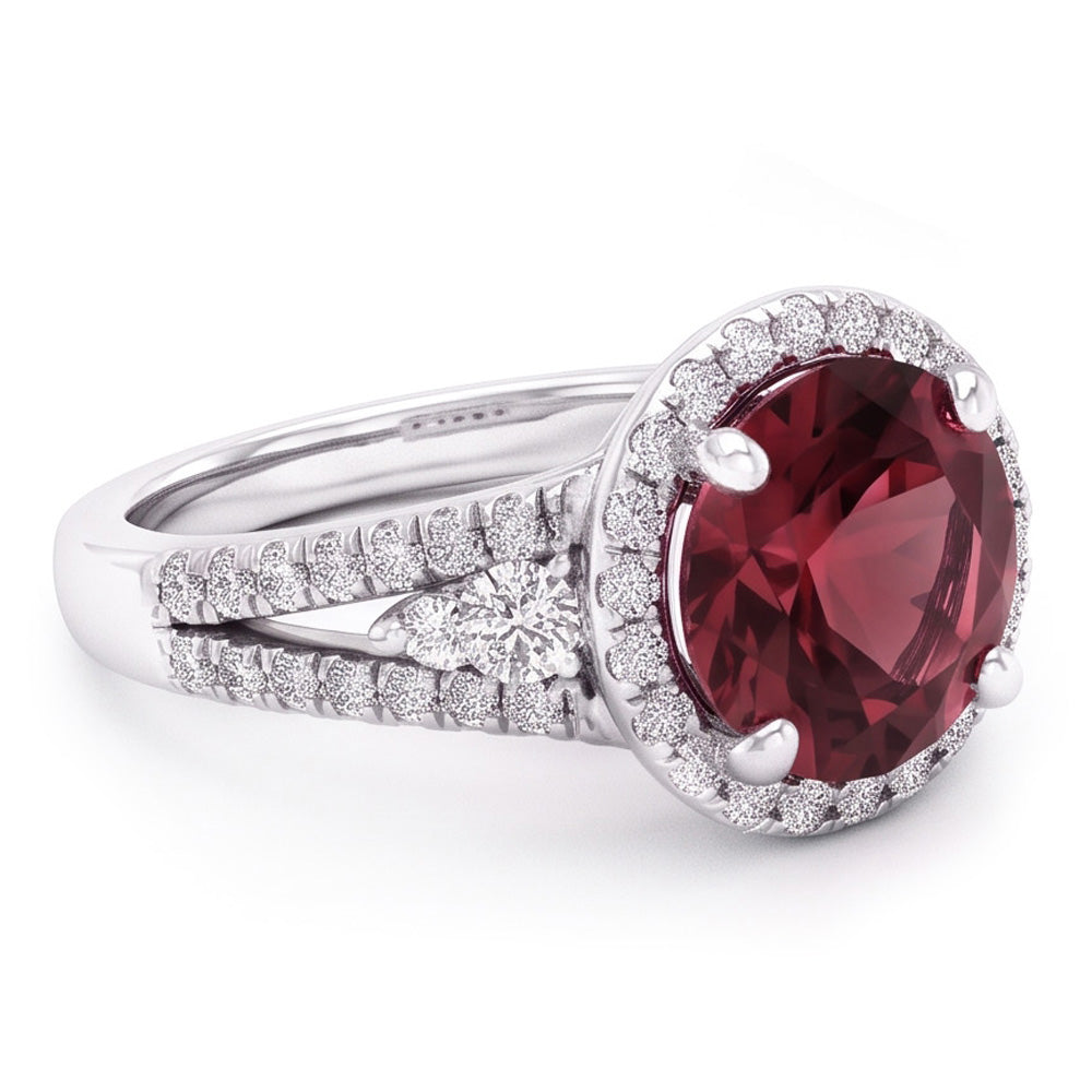Natural Tourmaline Ring 7.25ct - White Gold 14K
