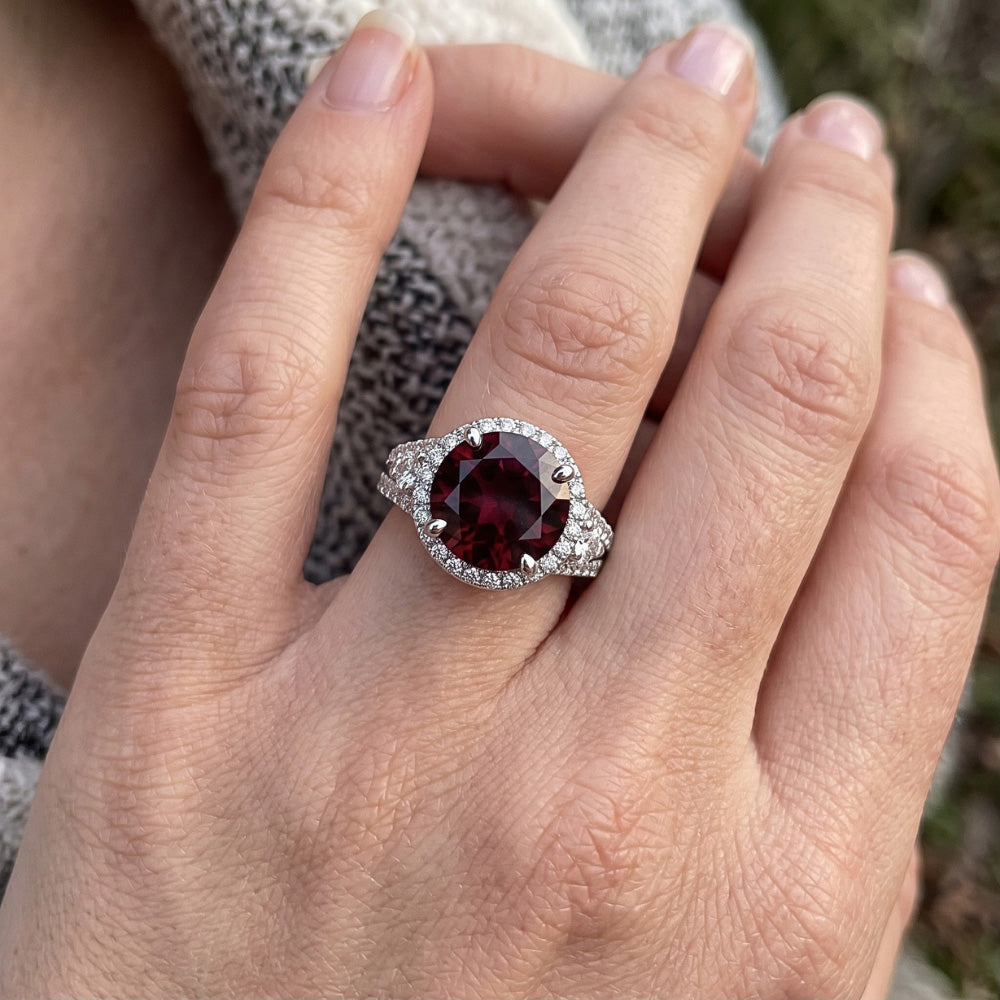 Natural Tourmaline Ring 7.25ct - White Gold 14K