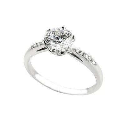 Natural Antique Style Sparkling Round Cut 2.70 Carats Engagement Ring