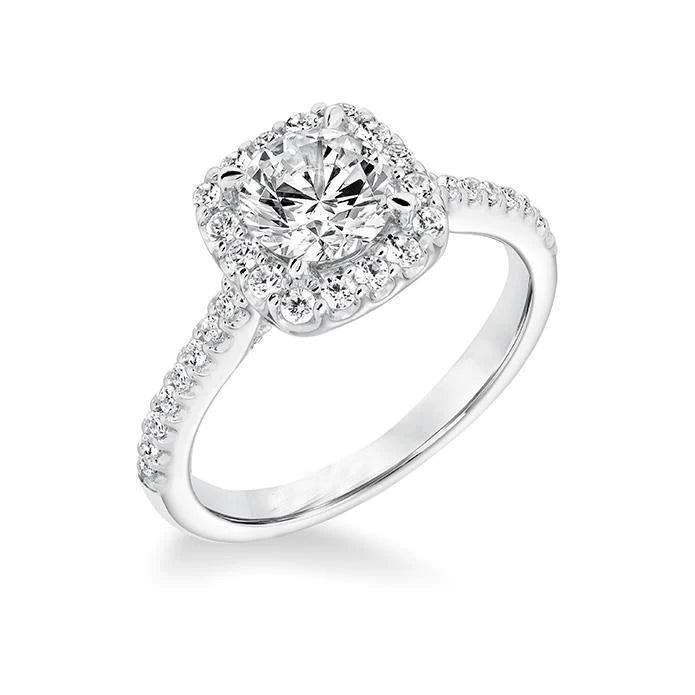 Natural Diamond Engagement Halo Ring 1.85 Carats