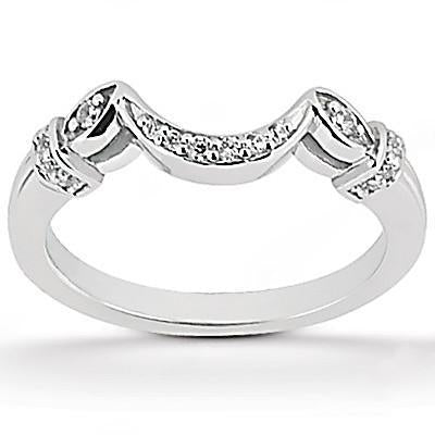 Natural Diamond Engagement Halo Ring Band Set White Gold 14K