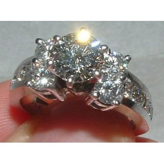 Natural Diamond Engagement Ring And Band Set 4.76 Carats White Gold 14K - Engagement Ring Set-harrychadent.ca