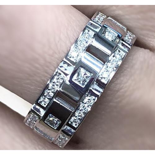 Natural Diamond Eternity Wedding Band 2.72 Carats Men Jewelry