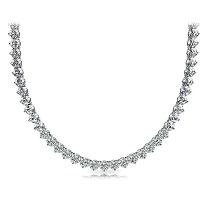 Natural Diamond River Statement Necklace