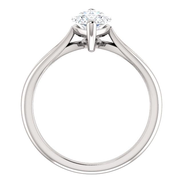 Natural Diamond Solitaire Ring 2.50 Carats 14K White Gold