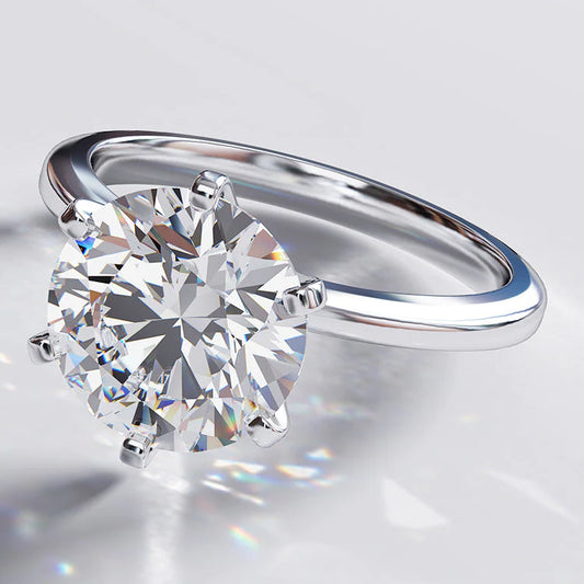 Natural Diamond Solitaire Ring