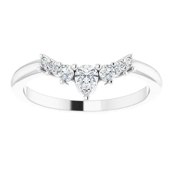 Natural Diamond Wedding Anniversary Band Women Jewelry