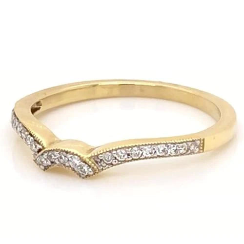 Natural Diamond Wedding Band 0.75 Carats Women Yellow Gold 14K Jewelry