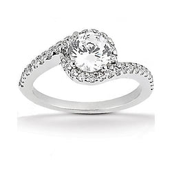 Natural Diamond Wedding Ring Solitaire Engagement With Accents 2 Ct. Women Jewelry New