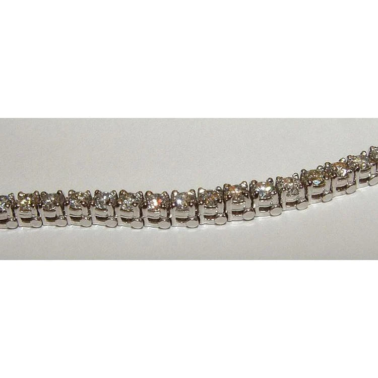 Natural Diamond Women Tennis Bracelet White Gold Jewelry 