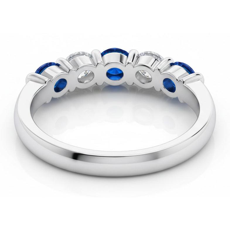 Natural Sapphire Ring 1.25ct - White Gold 14K