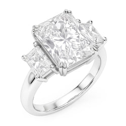 New 10 Carat Genuine Radiant Natural Earth Mined Diamond ( Not Lab Grown ) Ring