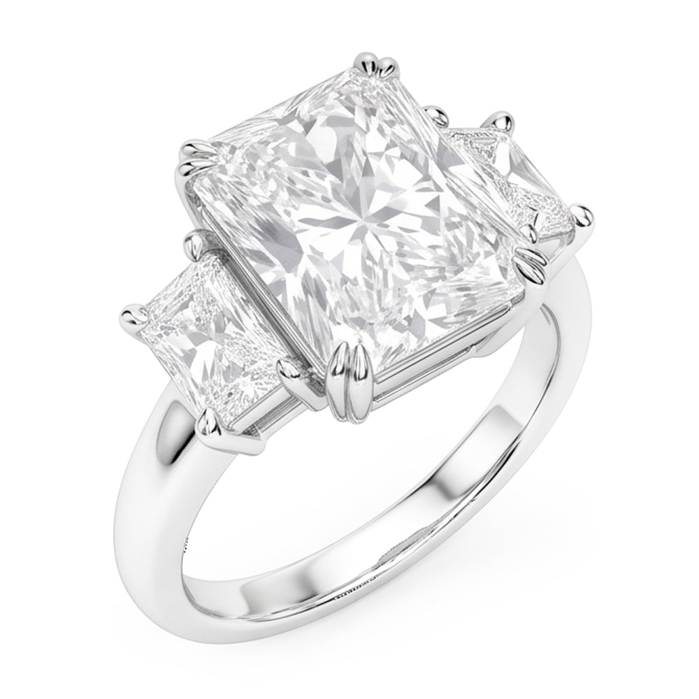 New 10 Carat Genuine Radiant Natural Earth Mined Diamond ( Not Lab Grown ) Ring