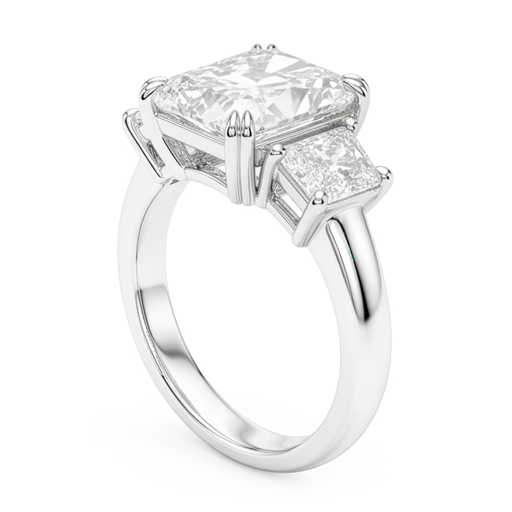 New 10 Carat Genuine Radiant Natural Earth Mined Diamond ( Not Lab Grown ) Ring
