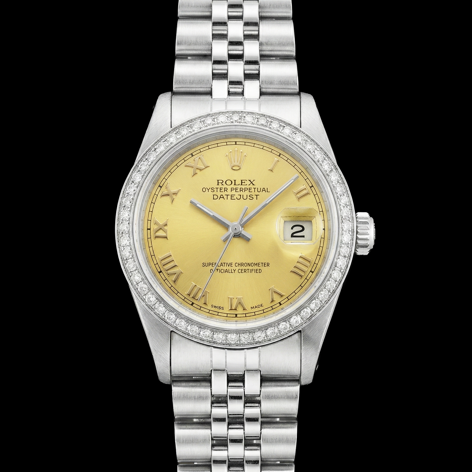 New Roman Dial Date Just Watch Ss Jubilee Bracelet Rolex