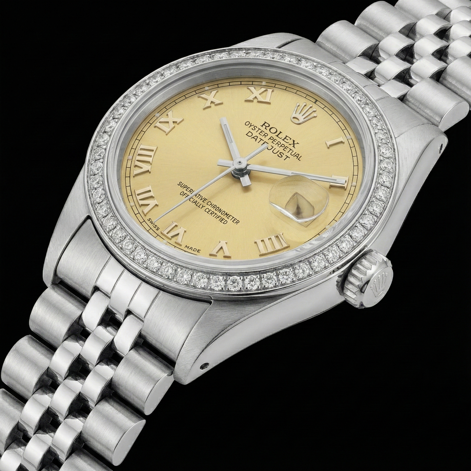 New Roman Dial Date Just Watch Ss Jubilee Bracelet Rolex