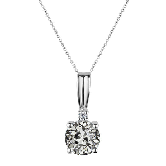Bespoke Diamond Pendant Necklace 2 ct – main view