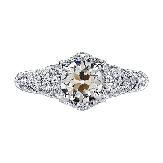 Natural Diamond Anniversary Ring 3 ct 14K White Gold – main view