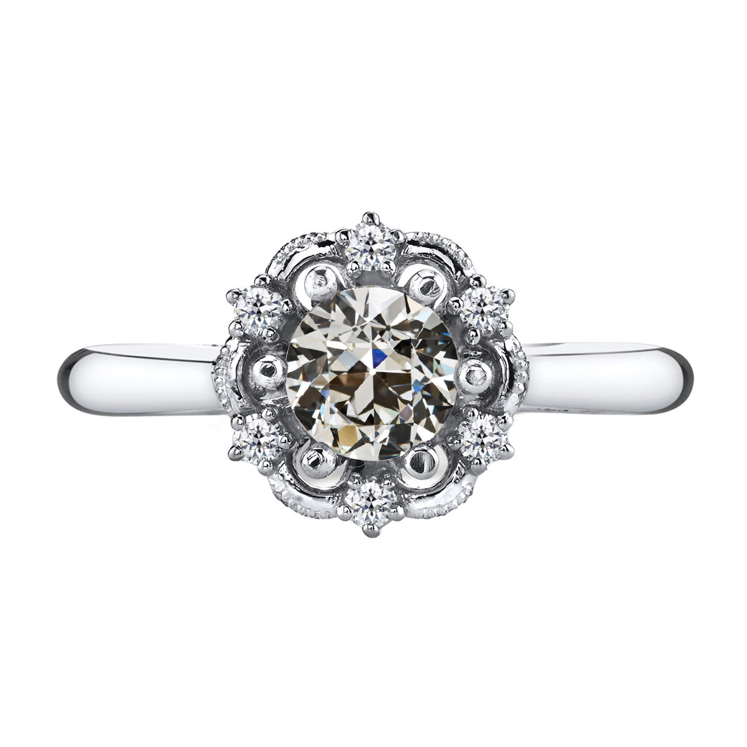 Natural Fine Diamond Proposal Ring 1.50 ct 14K White Gold – main view