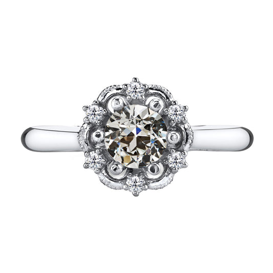 Natural Fine Diamond Proposal Ring 1.50 ct 14K White Gold – main view
