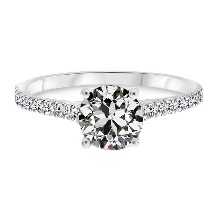 Artisan Solitaire Ring with Accents 2 ct – main view
