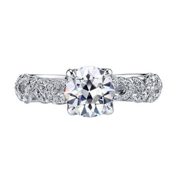 Fine Antique Cushion Fine Diamond Solitaire Ring – 2 ct 14K