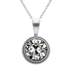 Timeless Diamond Pendant 2 ct – 14 Karat White Gold from