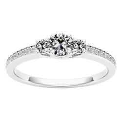 Earth-Mined Old Mine Cut Brilliant Diamond Proposal Ring – 3 ct