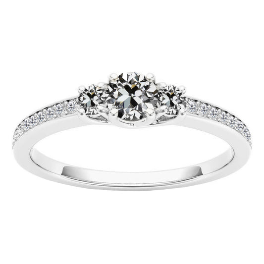 Proposal Ring 14K White Gold with Brilliant Diamond – main view
