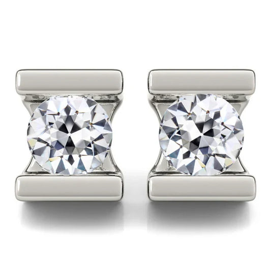 Earth-Mined Diamond Stud Earrings – main view