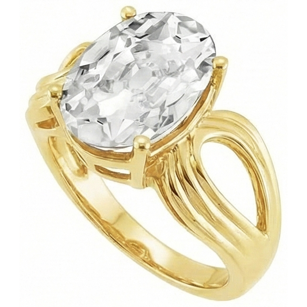 Dazzling Single Stone Ring 5 ct – front view