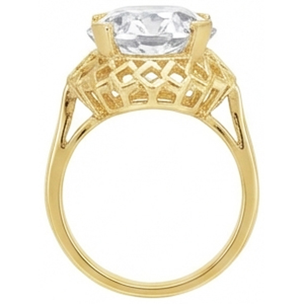 Radiant Solitaire Engagement Ring 5 ct – angle view