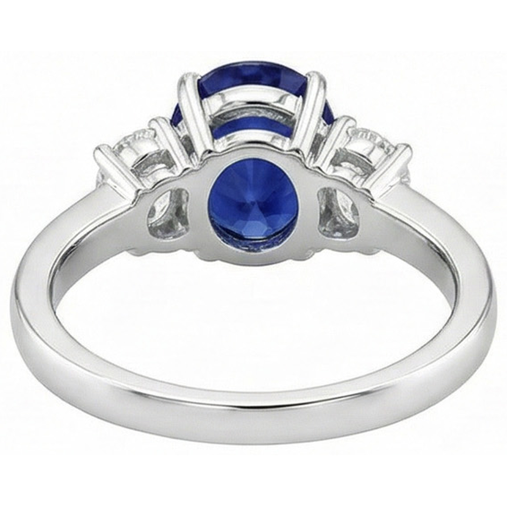 natural oval sapphire 5ct ring certificate