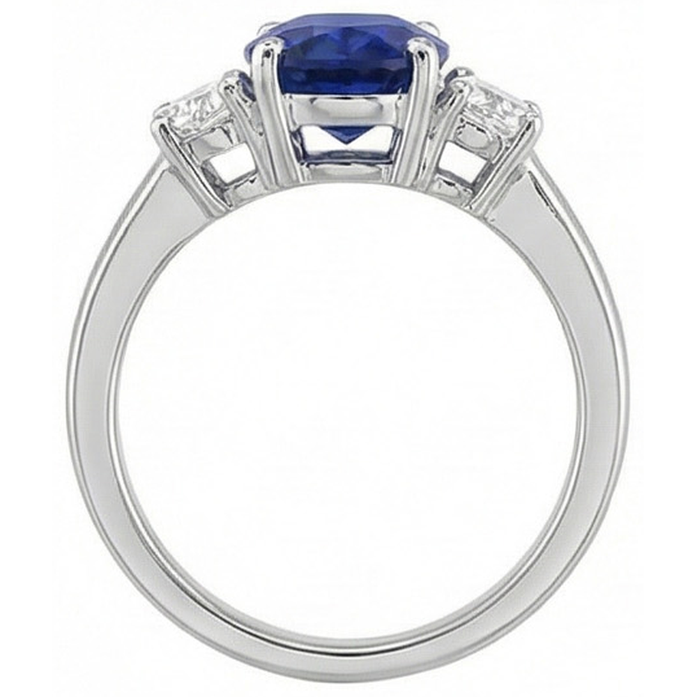 natural oval sapphire 5ct ring lifestyle photo
