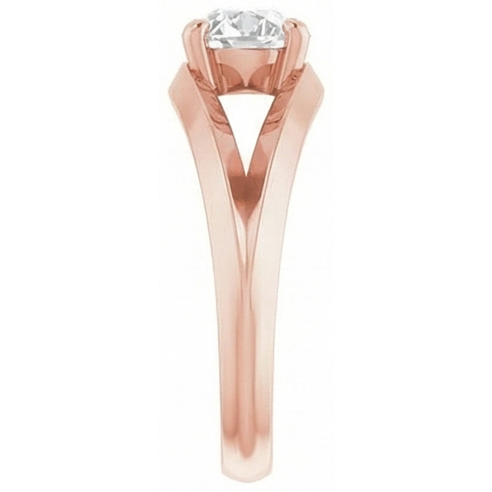 Oval Old Mine Cut Real Natural Earth Mined Diamond ( Not Lab Grown ) Solitaire Ring Split Shank 3 Carats