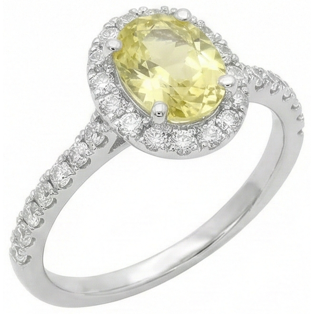natural round sapphire 5ct ring close up detail